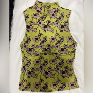 High Neck Floral Zara Top